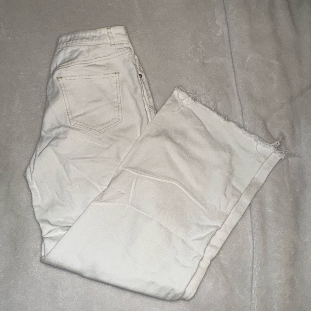 Vestique wide leg white jeans